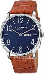 Akribos XXIV Classic Niebieski/Skóra Ø42 mm AK801BRB
