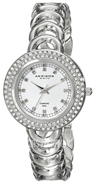 Akribos XXIV Diamond Biały/Stal Ø36 mm AK804SS