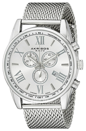 Akribos XXIV Chronograph Srebrny/Stal Ø45 mm AK813SS