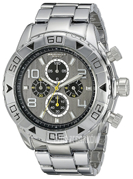 Akribos XXIV Srebrny/Stal Ø50 mm AK814SSB