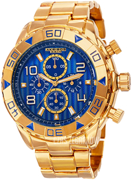 Akribos XXIV Niebieski/Stal w odcieniu złota Ø49.5 mm AK814YGBU