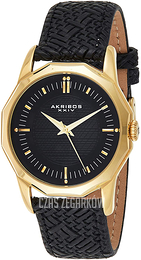 Akribos XXIV Czarny/Skóra Ø41 mm AK825YGB