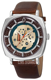 Akribos XXIV Wielokolorowy/Skóra AK826SSBR