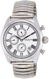 Akribos XXIV Biały/Stal Ø42 mm AK827SS