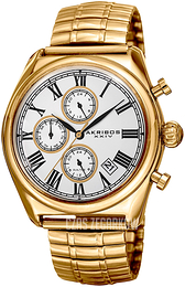 Akribos XXIV Multi-Function Srebrny/Stal w odcieniu złota Ø42 mm AK827YG