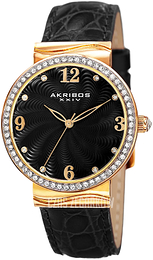 Akribos XXIV Czarny/Skóra Ø34.5 mm AK829BKG