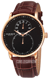 Akribos XXIV Czarny/Skóra Ø42 mm AK847RG