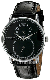 Akribos XXIV Czarny/Skóra Ø42 mm AK847SSB
