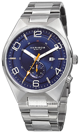 Akribos XXIV Niebieski/Stal Ø45 mm AK849BU