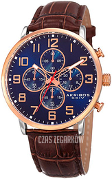 Akribos XXIV Niebieski/Skóra Ø42 mm AK854RGBU