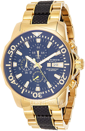 Akribos XXIV Niebieski/Stal w odcieniu złota Ø49 mm AK857YGB