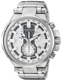 Akribos XXIV Chronograph Srebrny/Stal Ø48 mm AK861SS