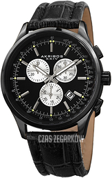 Akribos XXIV Czarny/Skóra Ø42 mm AK863BK