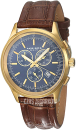 Akribos XXIV Niebieski/Skóra Ø42 mm AK863YGBU