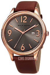 Akribos XXIV Srebrny/Skóra Ø44 mm AK869RG