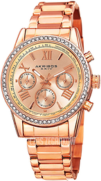 Akribos XXIV Różowe złoto/Stal w kolorze różowego złota Ø36 mm AK872RG