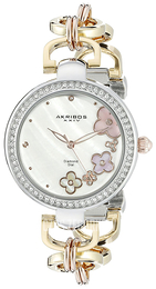 Akribos XXIV Diamond Biały/Stal w kolorze różowego złota Ø36 mm AK874TRI