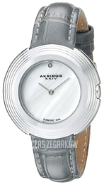 Akribos XXIV Diamond Srebrny/Skóra Ø36 mm AK876GY
