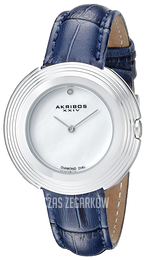 Akribos XXIV Diamond Srebrny/Skóra Ø36 mm AK876SS
