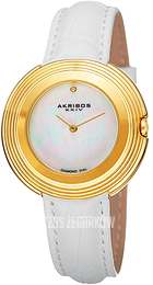 Akribos XXIV Biały/Skóra Ø36 mm AK876WTG
