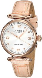 Akribos XXIV Srebrny/Skóra Ø34 mm AK878NU