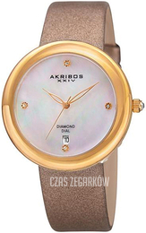 Akribos XXIV Biały/Satyna Ø39 mm AK890YG