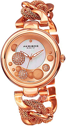Akribos XXIV Diamond Różowe złoto/Stal w kolorze różowego złota Ø41 mm AK895RG