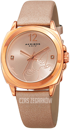 Akribos XXIV Różowe złoto/Satyna Ø32 mm AK902PK