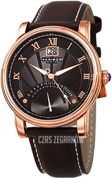 Akribos XXIV Retrograde Czarny/Skóra Ø42 mm AK913RG
