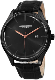 Akribos XXIV Czarny/Skóra Ø45 mm AK914BK