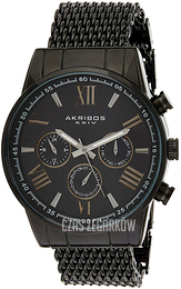 Akribos XXIV Czarny/Stal Ø45 mm AK919BK