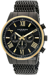 Akribos XXIV Czarny/Stal Ø45 mm AK919BKYG