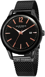 Akribos XXIV Czarny/Stal Ø41 mm AK920BK