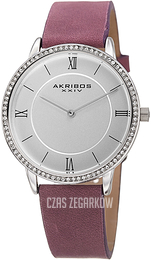 Akribos XXIV Srebrny/Skóra Ø38 mm AK924PU