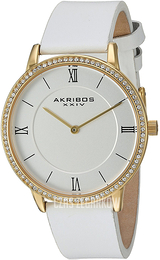 Akribos XXIV Biały/Skóra Ø34 mm AK924WT