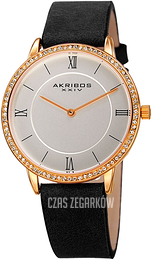 Akribos XXIV Srebrny/Skóra Ø38 mm AK924YGB