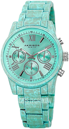 Akribos XXIV Multi-Function Zielony/Stal Ø36 mm AK929BU