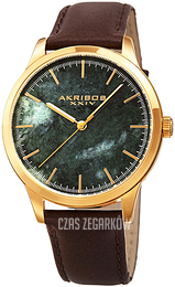 Akribos XXIV Zielony/Skóra Ø42 mm AK937BRGN