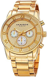 Akribos XXIV Elegant Żółte złoto/Stal w odcieniu złota Ø41 mm AK939YG