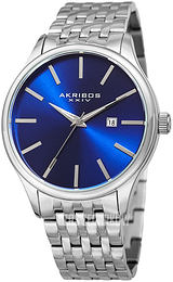 Akribos XXIV Niebieski/Stal Ø44 mm AK941BU