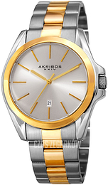 Akribos XXIV Srebrny/Stal w odcieniu złota Ø43 mm AK948TTG