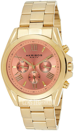 Akribos XXIV Różowe złoto/Stal w odcieniu złota Ø42 mm AK951YGPCH