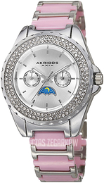 Akribos XXIV Srebrny/Czeramiczna Ø39 mm AK961SSPK