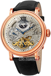 Akribos XXIV Szkieletowa tarczy/Skóra Ø45 mm AK968RGBK