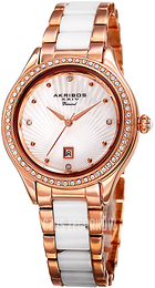 Akribos XXIV Biały/Czeramiczna Ø36 mm AK977RG