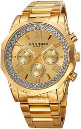 Akribos XXIV Multi-Function Żółte złoto/Stal w odcieniu złota Ø40 mm AK999YG
