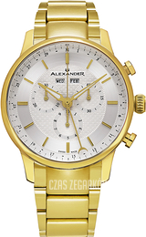 Alexander Statesman Srebrny/Stal w odcieniu złota Ø42 mm A101B-03
