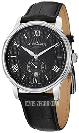 Alexander Statesman Czarny/Skóra Ø42 mm A102.02
