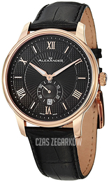 Alexander Statesman Czarny/Skóra Ø42 mm A102.04
