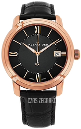 Alexander Heroic Czarny/Skóra Ø40 mm A111.05